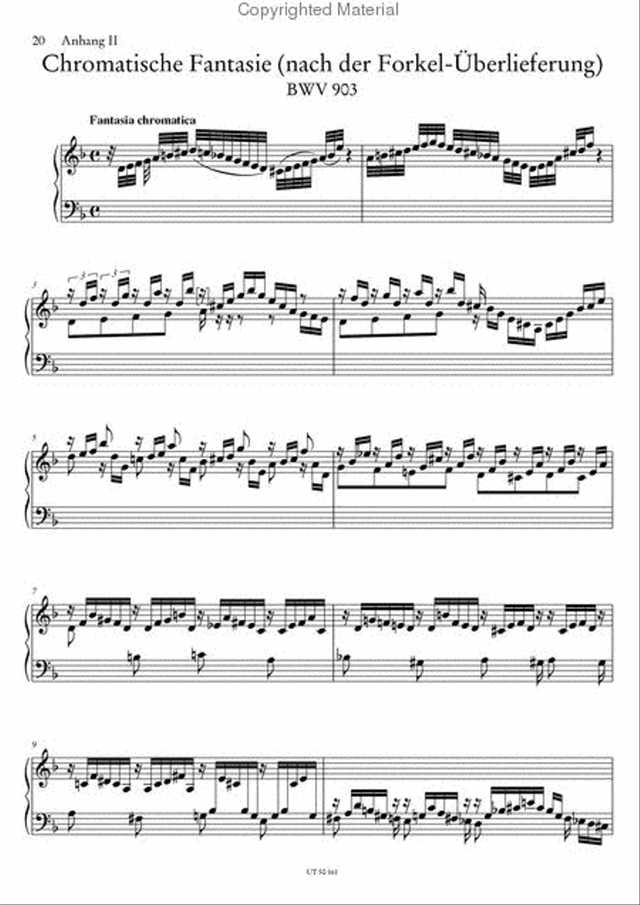 Chromatic Fantasy and Fugue, BWV 903 Chamber Music scores gallery preview page 4