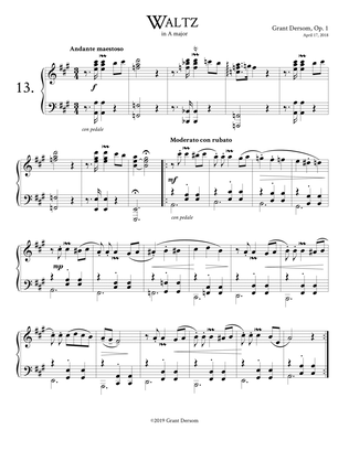 Waltz No. 13 in A major, Op. 1 No. 1
