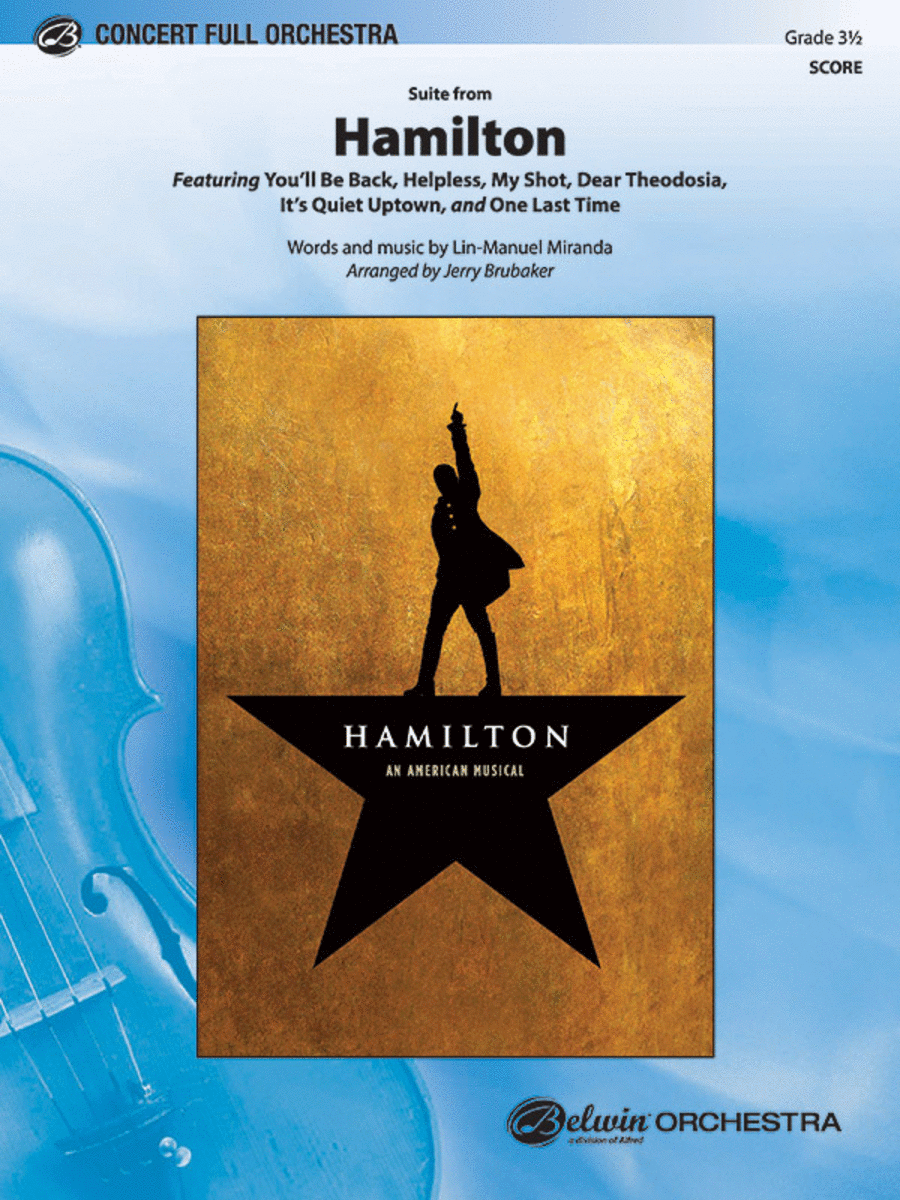 Hamilton, Suite from the Broadway Musical Full Orchestra scores gallery preview page 1
