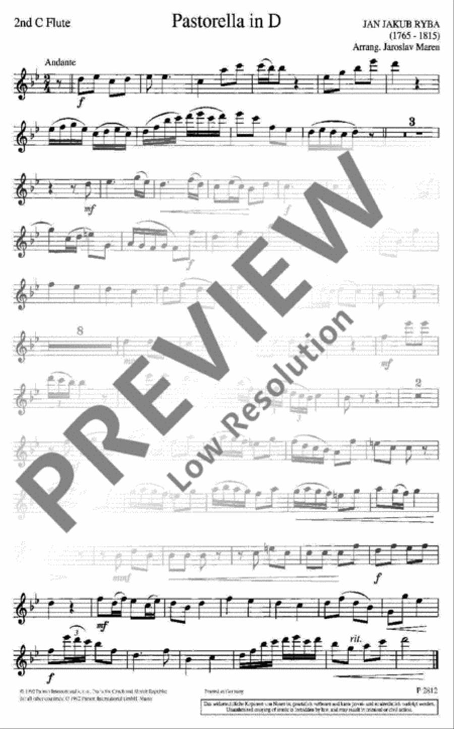 Pastorella in D Pastorella in D Chamber Music scores gallery preview page 13