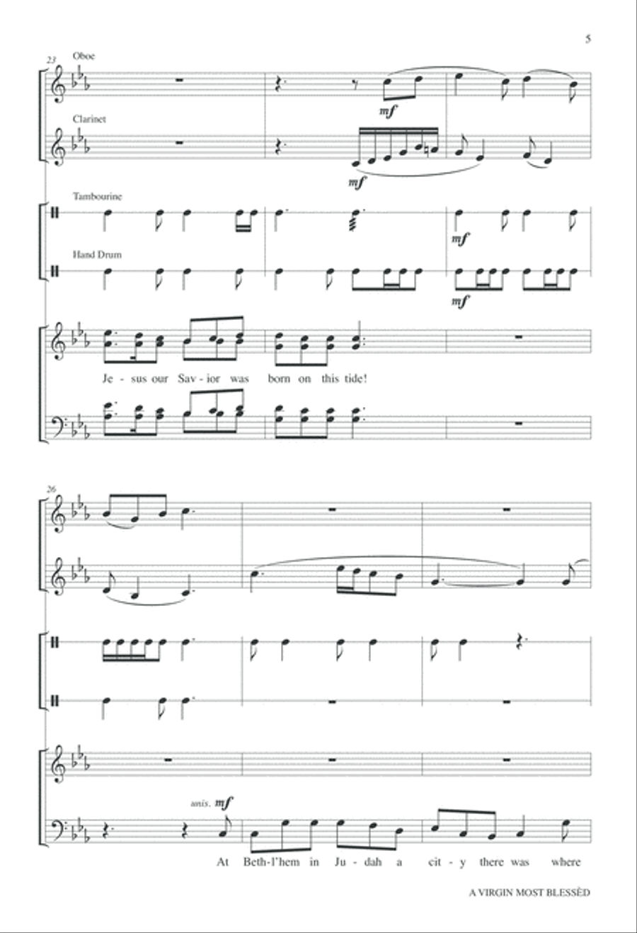 A Virgin Most Blessed 4-Part scores gallery preview page 5
