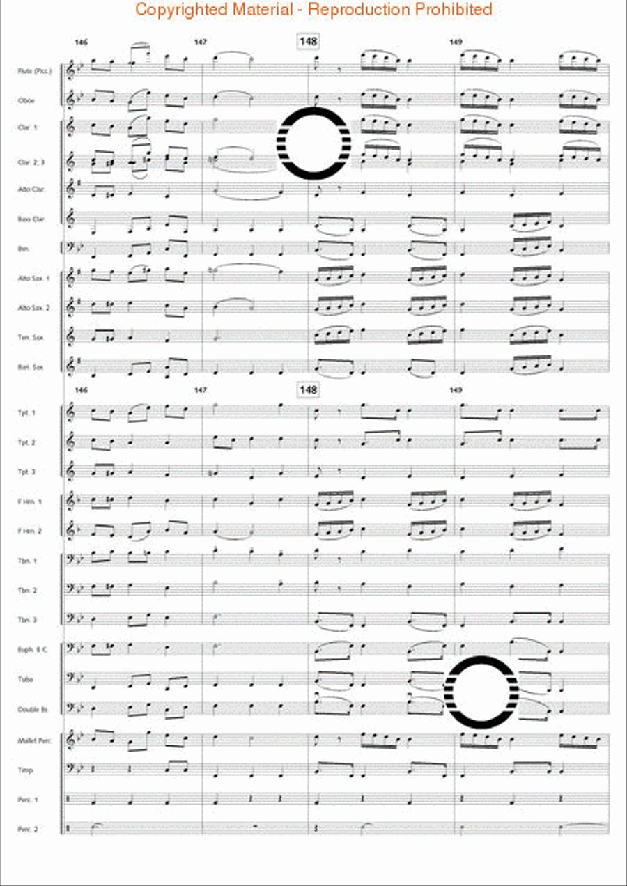 Academic Festival Overture Concert Band scores gallery preview page 31