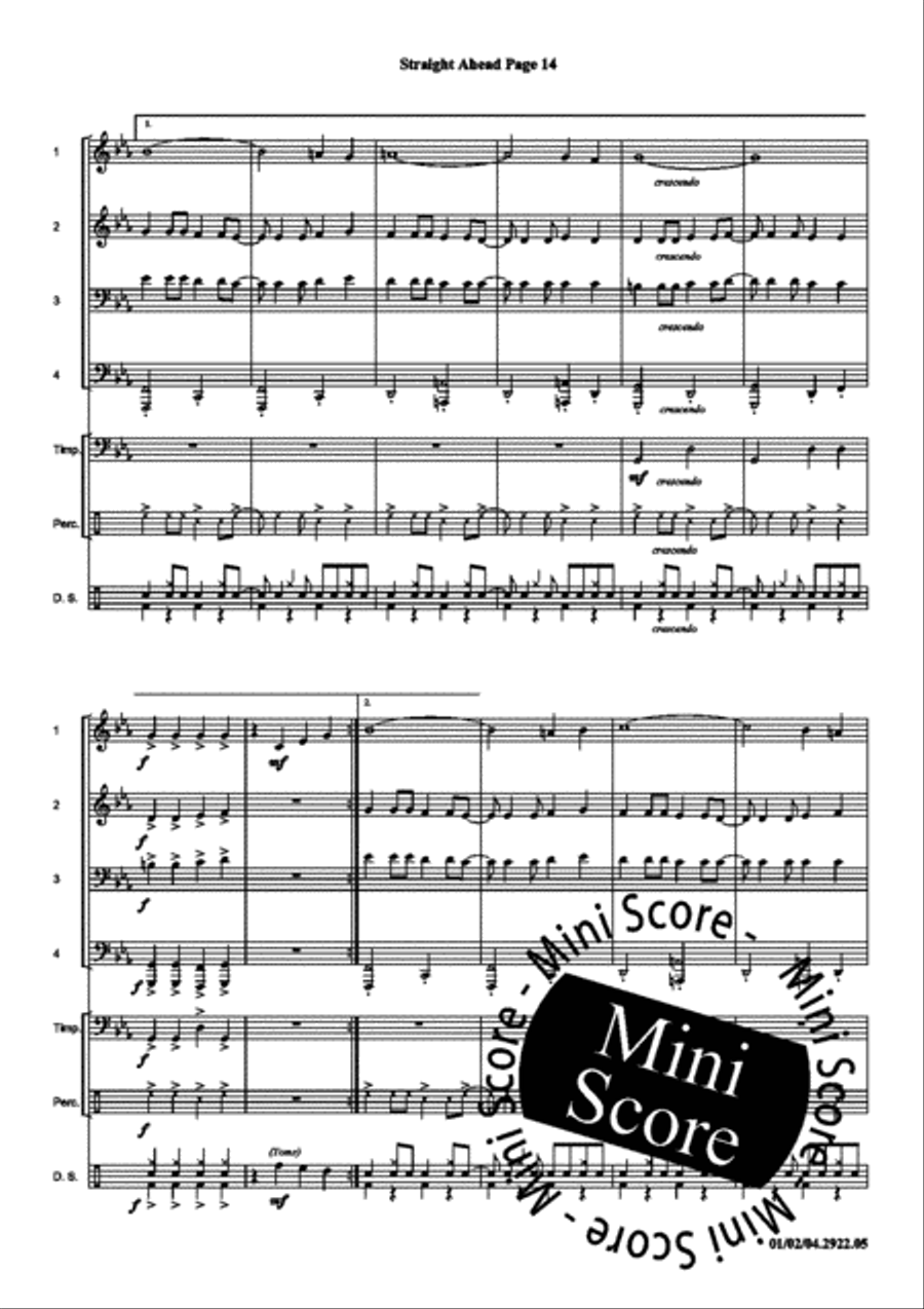 Straight Ahead Concert Band scores gallery preview page 18