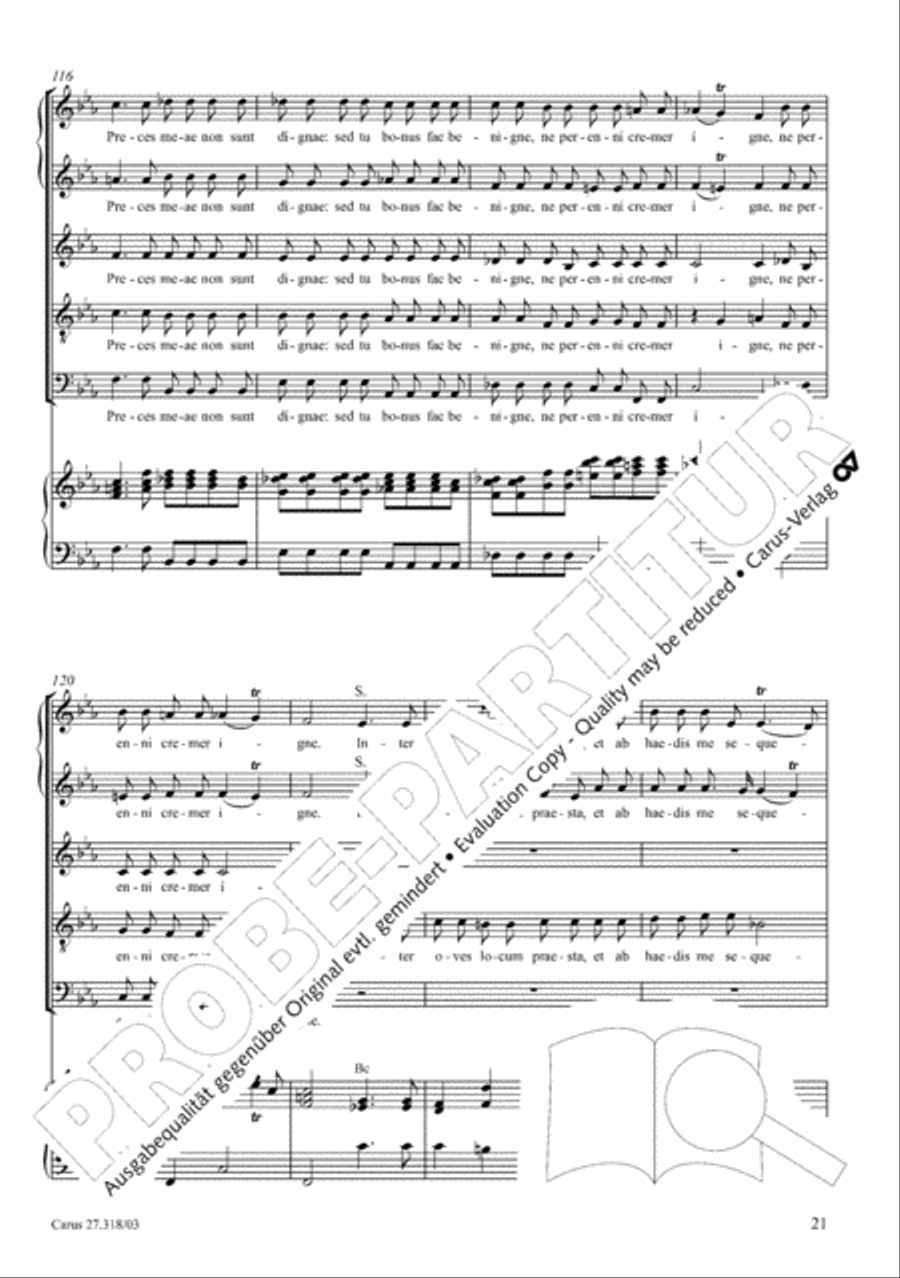 Requiem in F minor SSATB scores gallery preview page 22