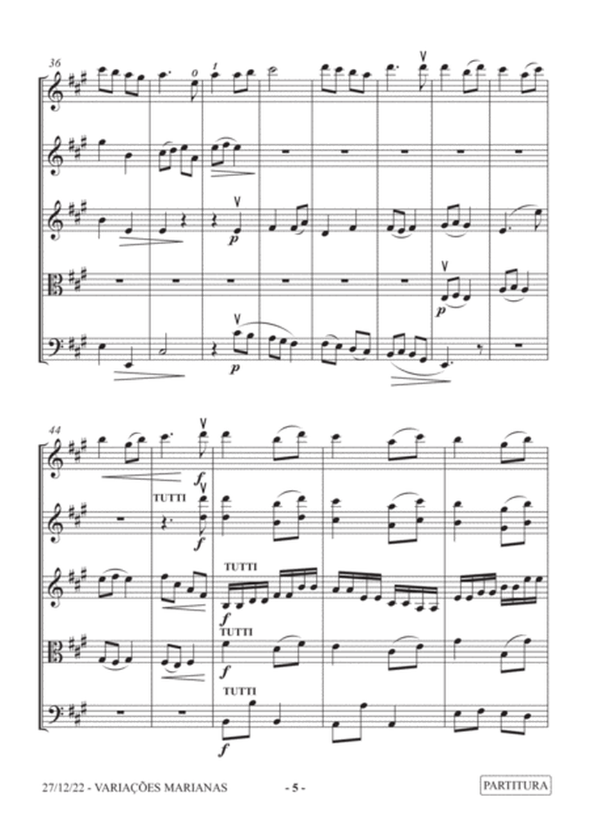 Marian Variations for solo beginner violin and string orchestra (2017) image number null
