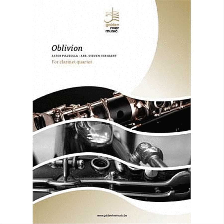 Oblivion Clarinet Quartet scores gallery preview page 1