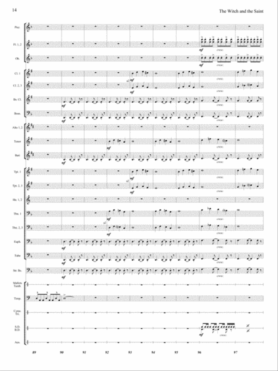 The Witch and The Saint The Witch and The Saint Concert Band scores gallery preview page 13