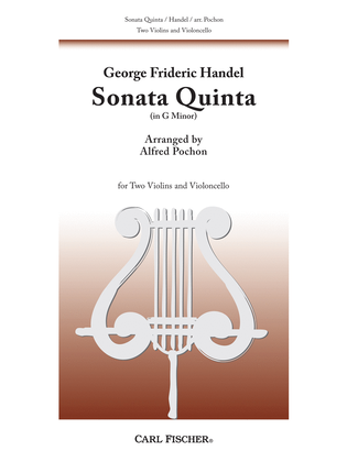 Book cover for Sonata Quinta in G minor