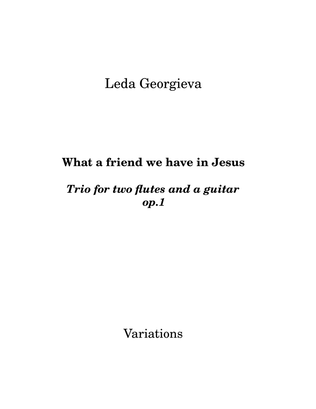 Book cover for What a friend we have in Jesus