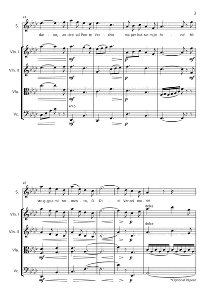 O Mio Babbino Caro for Soprano and String Quartet image number null