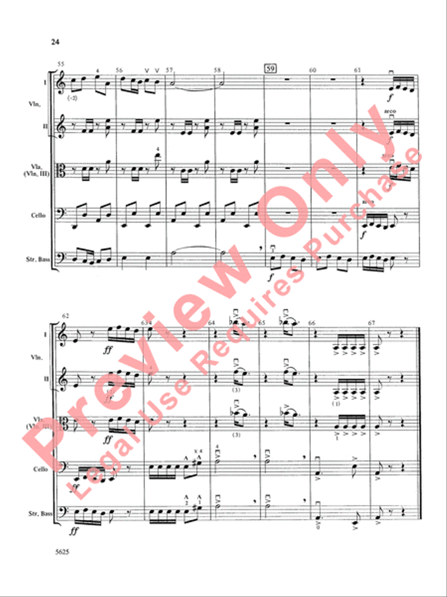 Serendipity Suite String Orchestra scores gallery preview page 25