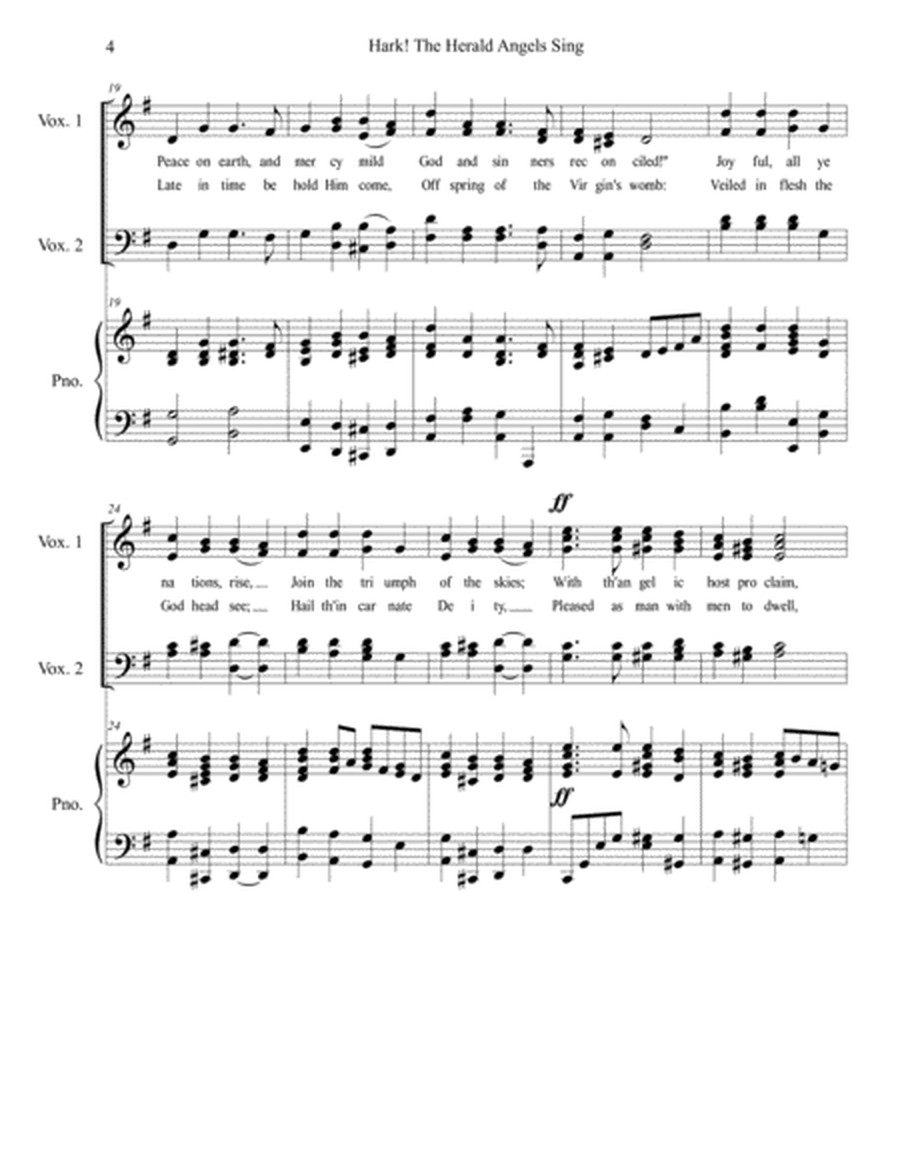 Hark! The Herald Angels Sing SATB CHOIR image number null