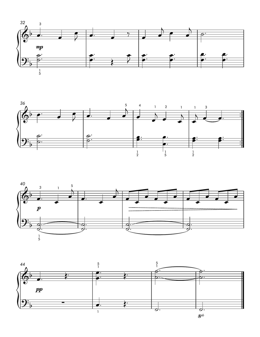 Pastoral Symphony Theme (Movement 5) (Piano Solo with Music History Lesson) Piano Method scores gallery preview page 4