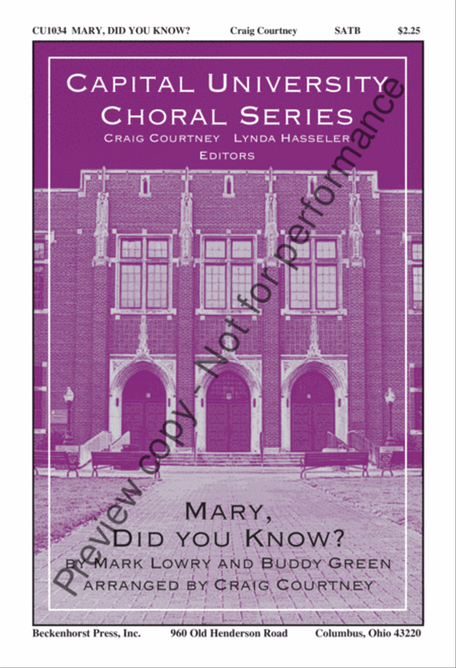 Mary, Did You Know? 4-Part scores gallery preview page 2