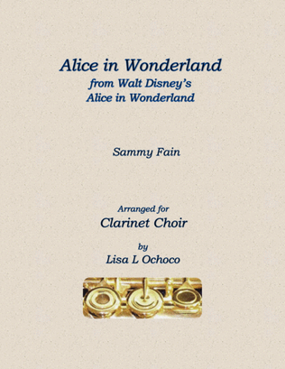 Book cover for Alice In Wonderland from Walt Disney's ALICE IN WONDERLAND