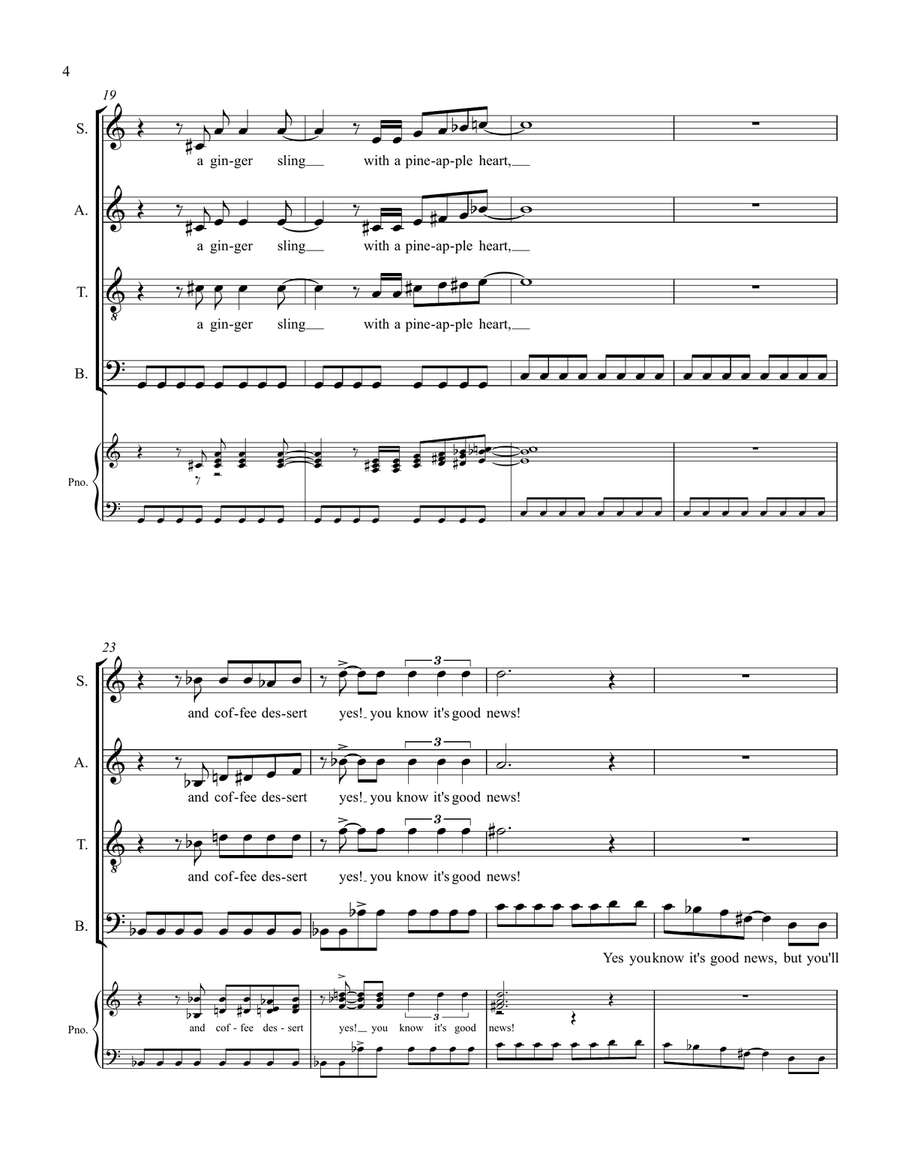 Savoy Truffle Savoy Truffle 4-Part scores gallery preview page 5