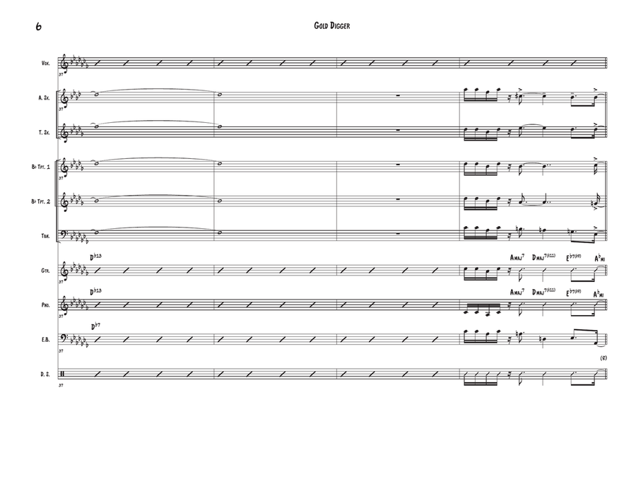 Gold Digger Large Ensemble scores gallery preview page 6