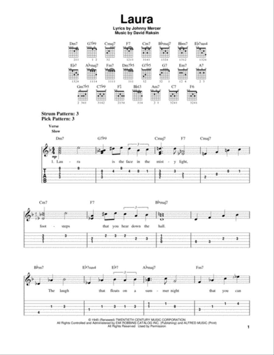 Laura Electric Guitar scores gallery preview page 1