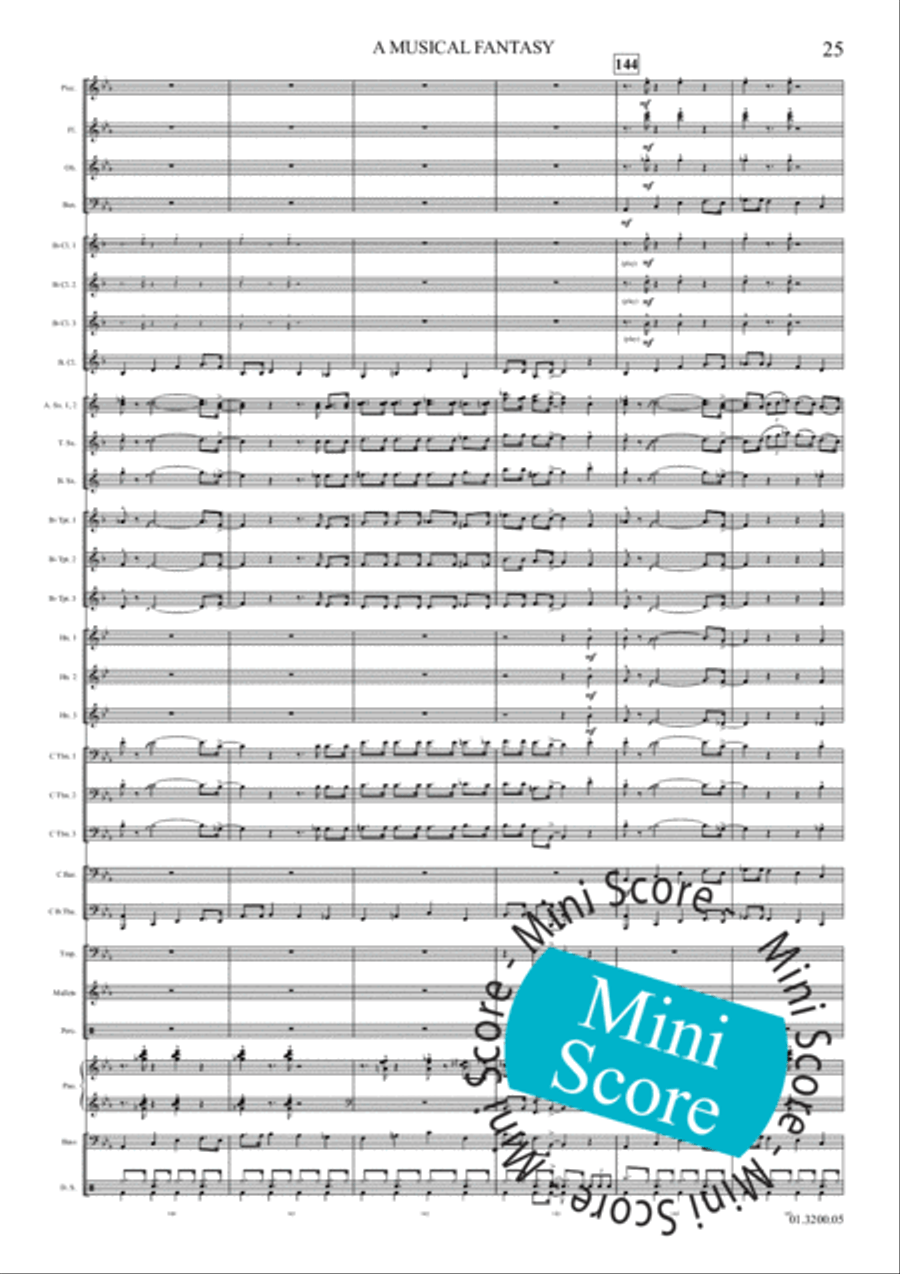 A Musical Fantasy Concert Band scores gallery preview page 31