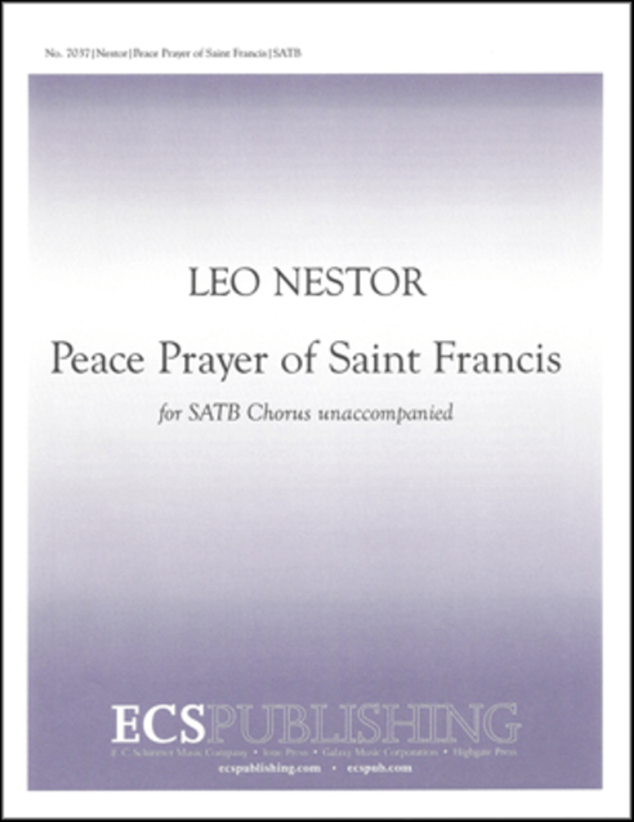 Peace Prayer of St. Francis 4-Part scores gallery preview page 1