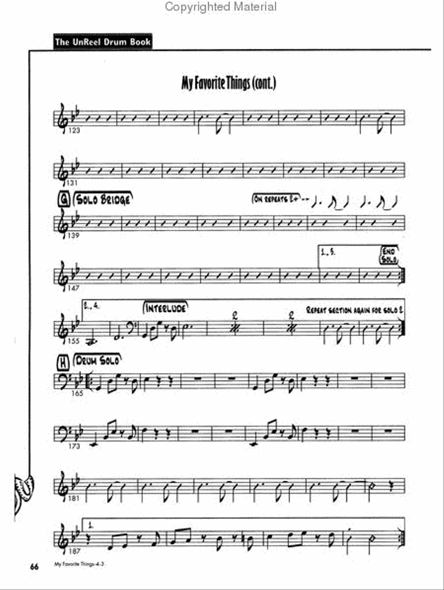 The UnReel Drum Book Drum Set scores gallery preview page 4