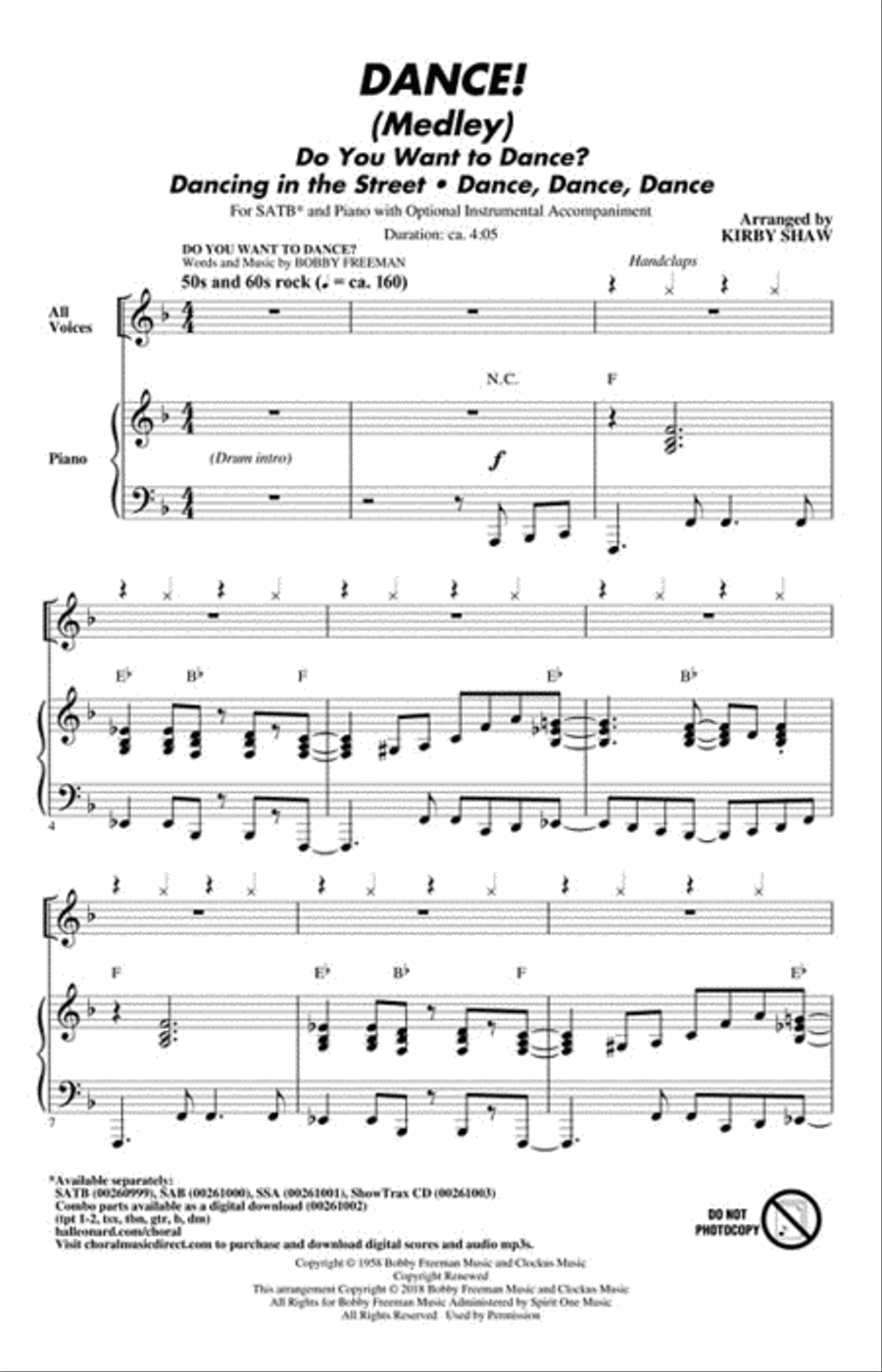 DANCE! 4-Part scores gallery preview page 2