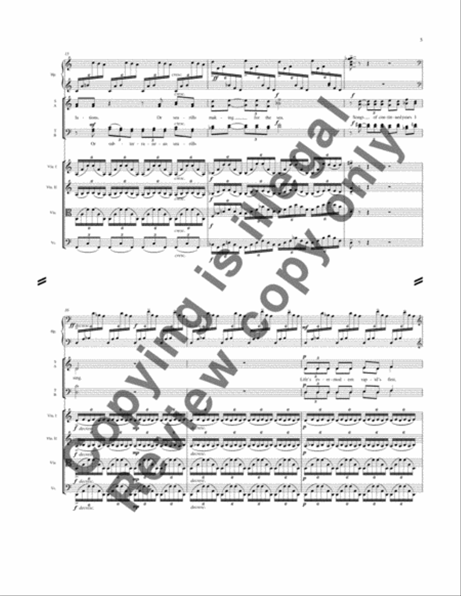 Eternity's Music (Full Score) Choir scores gallery preview page 4