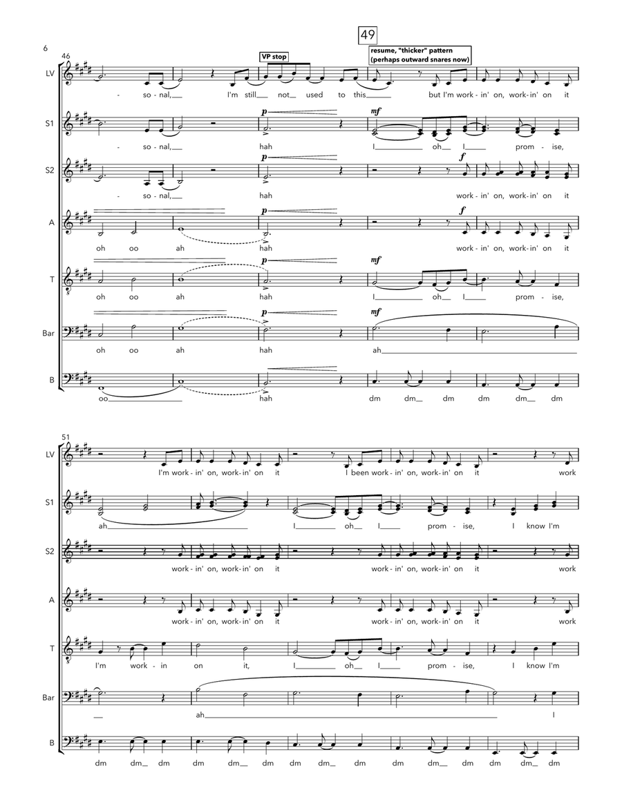 Workin' On It A Cappella scores gallery preview page 6