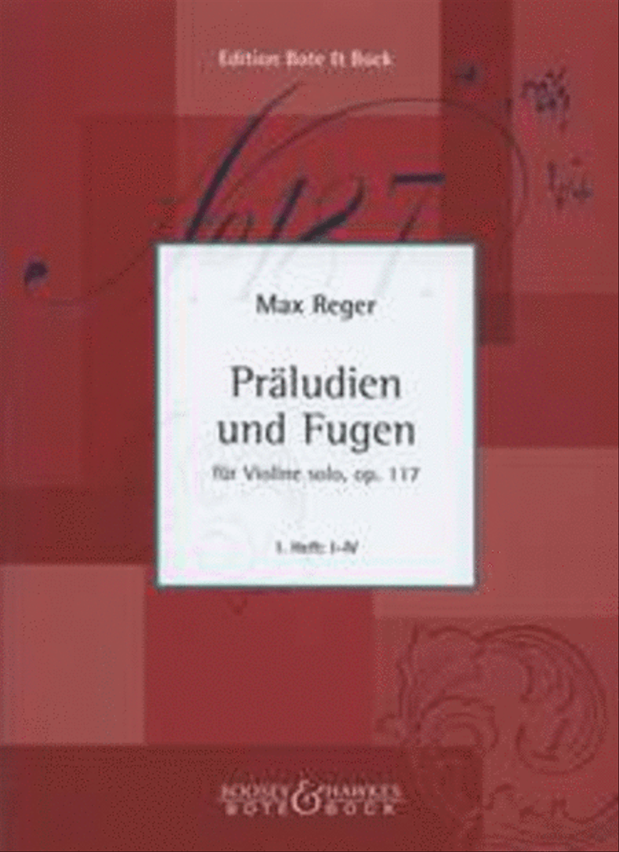 Preludes and Fugues op. 117 Heft 1 Violin Solo scores gallery preview page 1
