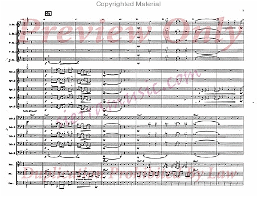 Alone Jazz Ensemble scores gallery preview page 8