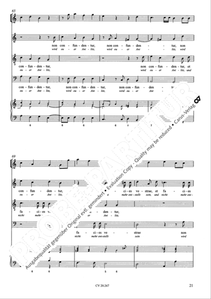 Benedicam Dominum; Exquisivi Dominum Score scores gallery preview page 22