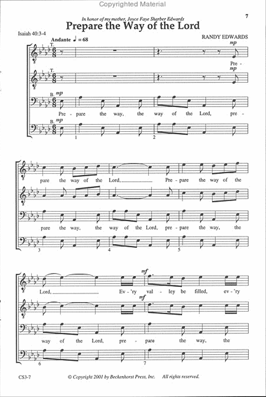 A Cappella 101: Advent 4-Part scores gallery preview page 3