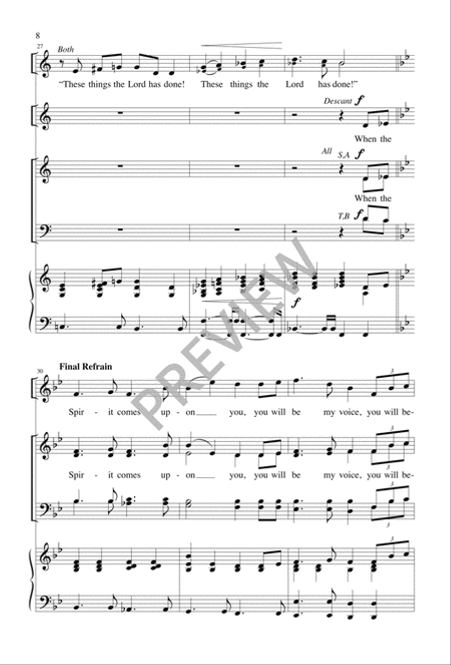Liturgy of the Word for Confirmation 4-Part scores gallery preview page 7