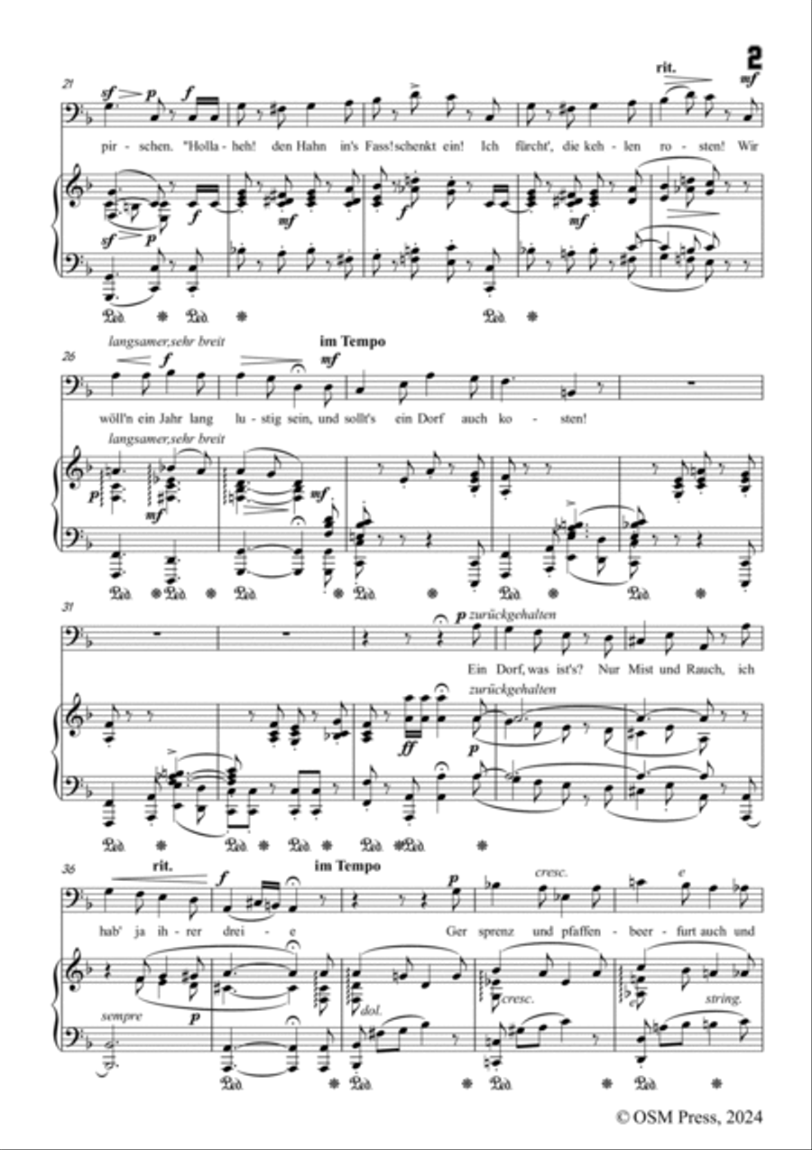 A. Jensen-Wer reit't mit sieben Knappen,in F Major,Op.40 No.9 Voice scores gallery preview page 3