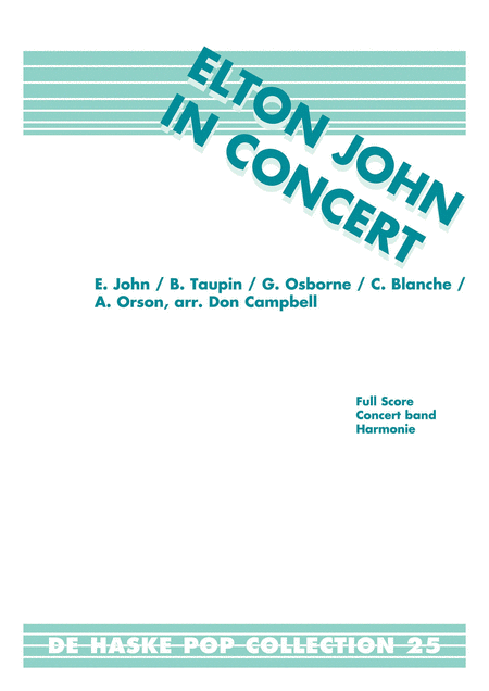 Elton John In Concert Score/parts Band Gr 3