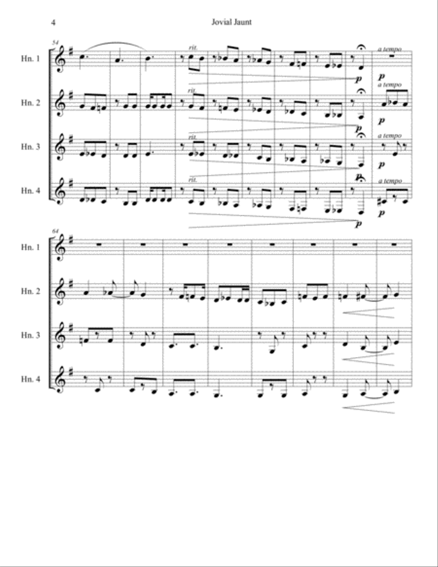 Jovial Jaunt Brass Ensemble scores gallery preview page 5