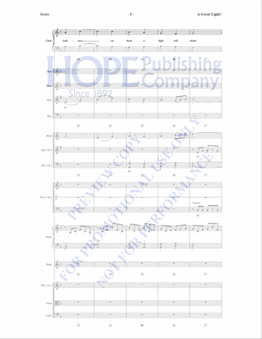 A Great Light Orchestra scores gallery preview page 6
