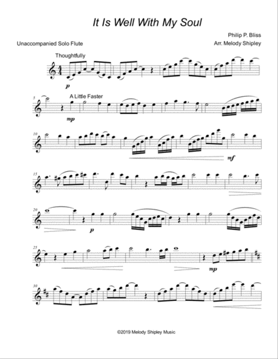 It Is Well With My Soul It Is Well With My Soul Flute Solo scores gallery preview page 2