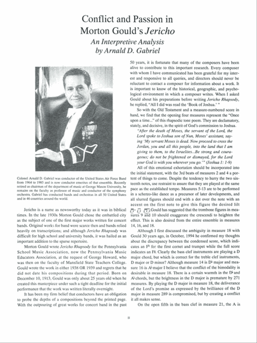 Jericho: Score Jericho: Score Concert Band scores gallery preview page 2