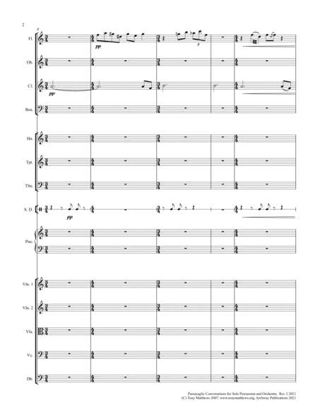 Passacaglic Conversations for Solo Percussion and Orchestra (Full Score) image number null