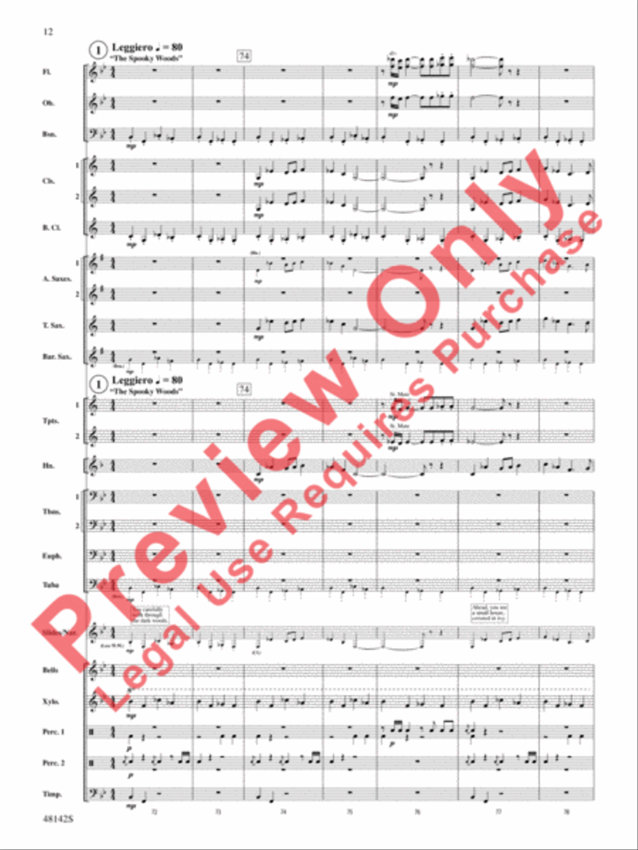 Band of Heroes Concert Band scores gallery preview page 13