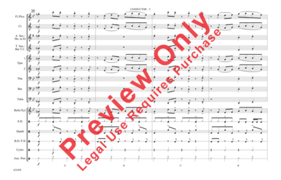 Push It Marching Band scores gallery preview page 12