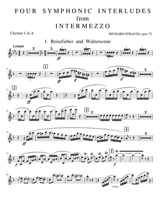 INTERMEZZO - Four Symphonic Interludes from Intermezzo, opus 72