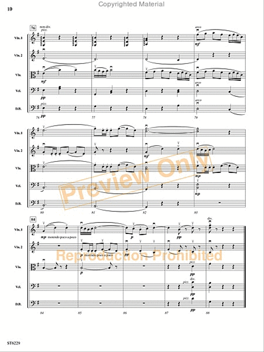 Minuet from Petite Suite String Orchestra scores gallery preview page 9
