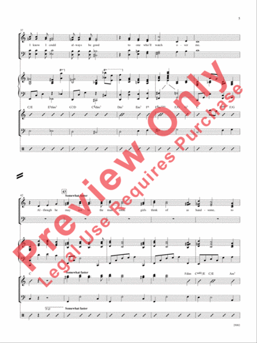 Someone to Watch Over Me Choir scores gallery preview page 6