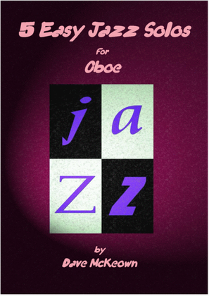 Book cover for 5 Easy Jazz Solos for Oboe and Piano