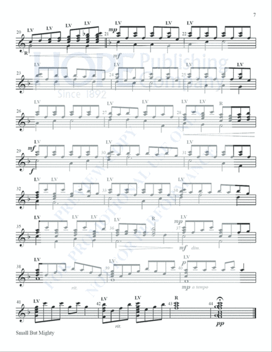 Small But Mighty Vol 1 for 12 Bells Handbell Choir scores gallery preview page 8