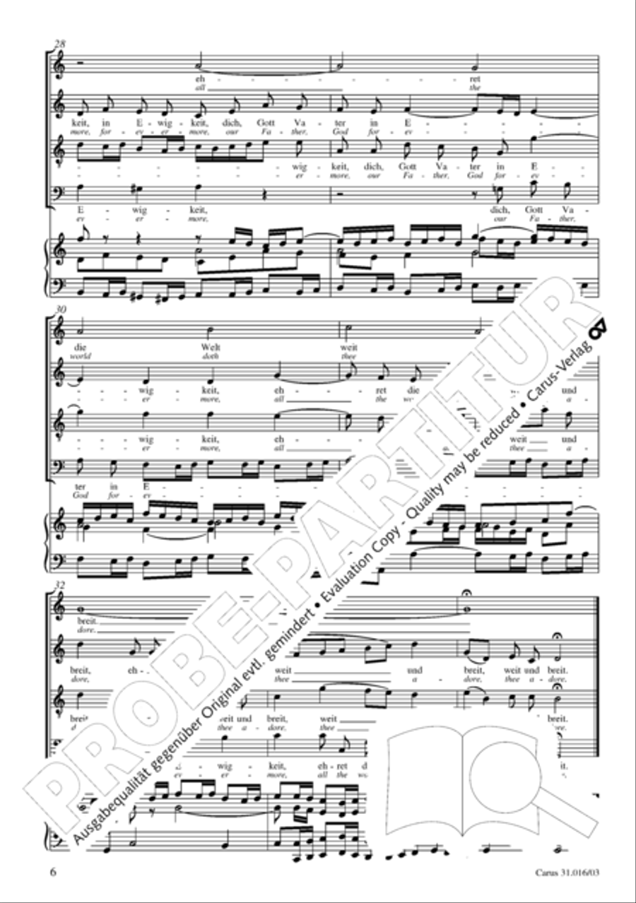 Lord God, thy praise we sing (Herr Gott, dich loben wir) ATB scores gallery preview page 7