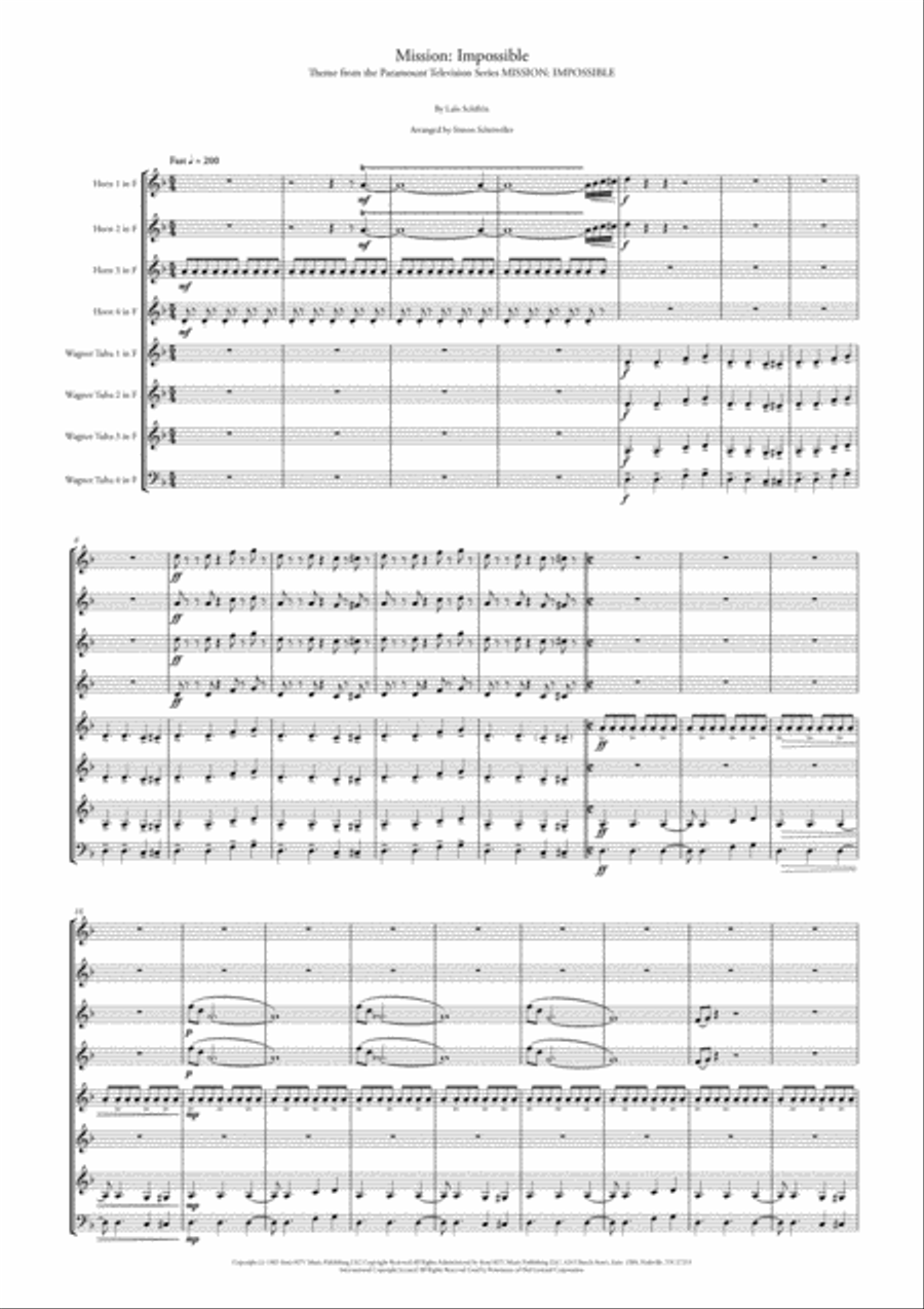 Mission: Impossible Theme from the Paramount Television Series MISSION: IMPOSSIBLE