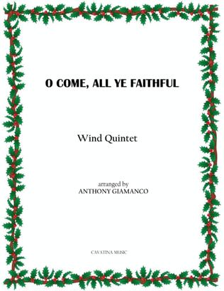 Book cover for O Come, All Ye Faithful (wind quintet)